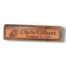 Load image into Gallery viewer, Desk Wedge Name Plate - PERSONALIZED - Casino Poker Dice - 11 Inches