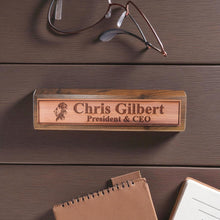 Load image into Gallery viewer, Desk Wedge Name Plate - PERSONALIZED - Lion - 11 Inches