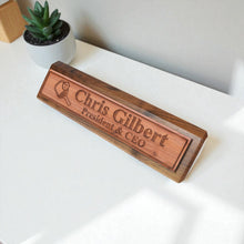 Load image into Gallery viewer, Desk Wedge Name Plate - PERSONALIZED - Pickleball - 11 Inches