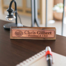 Load image into Gallery viewer, Desk Wedge Name Plate - PERSONALIZED - Noahs Ark - 11 Inches