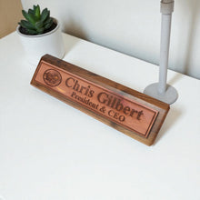 Load image into Gallery viewer, Desk Wedge Name Plate - PERSONALIZED - Noahs Ark - 11 Inches