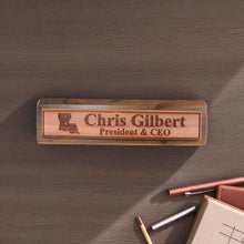 Load image into Gallery viewer, Desk Wedge Name Plate - PERSONALIZED - Louisiana - 11 Inches - Cajun