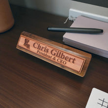 Load image into Gallery viewer, Desk Wedge Name Plate - PERSONALIZED - Louisiana - 11 Inches - Cajun
