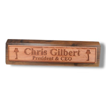 Load image into Gallery viewer, Desk Wedge Name Plate - PERSONALIZED - Leg Lamp - 11 Inches
