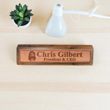 Load image into Gallery viewer, Desk Wedge Name Plate - PERSONALIZED - Jesus - 11 Inches