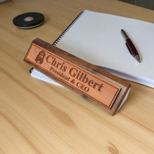 Load image into Gallery viewer, Desk Wedge Name Plate - PERSONALIZED - Jesus - 11 Inches