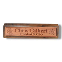 Load image into Gallery viewer, Desk Wedge Name Plate - PERSONALIZED - It takes a big heart to shape little minds - 11 Inches