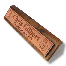 Load image into Gallery viewer, Desk Wedge Name Plate - PERSONALIZED - It takes a big heart to shape little minds - 11 Inches