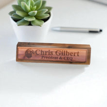 Load image into Gallery viewer, Desk Wedge Name Plate - PERSONALIZED - Eagle - 11 Inches