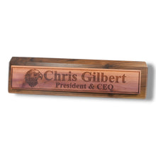 Load image into Gallery viewer, Desk Wedge Name Plate - PERSONALIZED - Eagle - 11 Inches