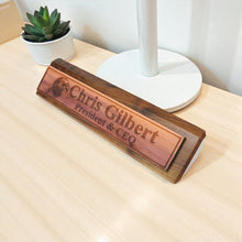 Load image into Gallery viewer, Desk Wedge Name Plate - PERSONALIZED - Eagle - 11 Inches