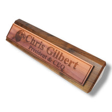 Load image into Gallery viewer, Desk Wedge Name Plate - PERSONALIZED - Eagle - 11 Inches