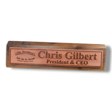 Load image into Gallery viewer, Desk Wedge Name Plate - PERSONALIZED - 2nd Amendment - 11 Inches