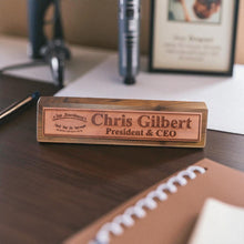 Load image into Gallery viewer, Desk Wedge Name Plate - PERSONALIZED - 2nd Amendment - 11 Inches