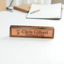 Load image into Gallery viewer, Desk Wedge Name Plate - PERSONALIZED - Lineman - 11 Inches