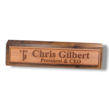 Load image into Gallery viewer, Desk Wedge Name Plate - PERSONALIZED - Lineman - 11 Inches