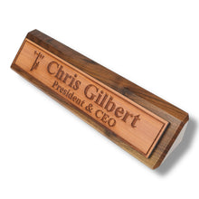 Load image into Gallery viewer, Desk Wedge Name Plate - PERSONALIZED - Lineman - 11 Inches
