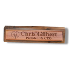 Load image into Gallery viewer, Desk Wedge Name Plate - PERSONALIZED - Kidney - 11 Inches