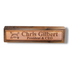 Load image into Gallery viewer, Desk Wedge Name Plate - PERSONALIZED - Spirit Board - 11 Inches