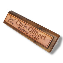 Load image into Gallery viewer, Desk Wedge Name Plate - PERSONALIZED - Spirit Board - 11 Inches