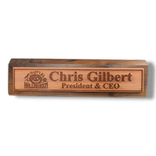 Load image into Gallery viewer, Desk Wedge Name Plate - PERSONALIZED - Happy Halloween - 11 Inches