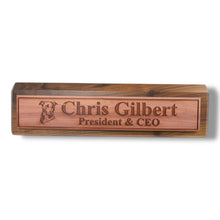 Load image into Gallery viewer, Desk Wedge Name Plate - PERSONALIZED - Pit Bull - 11 Inches