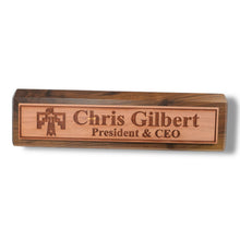 Load image into Gallery viewer, Desk Wedge Name Plate - PERSONALIZED - Thunderbird Native American - 11 Inches