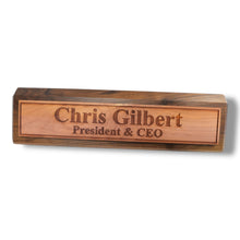 Load image into Gallery viewer, Desk Wedge Name Plate - Personalized Titles and Styles - 11 Inches