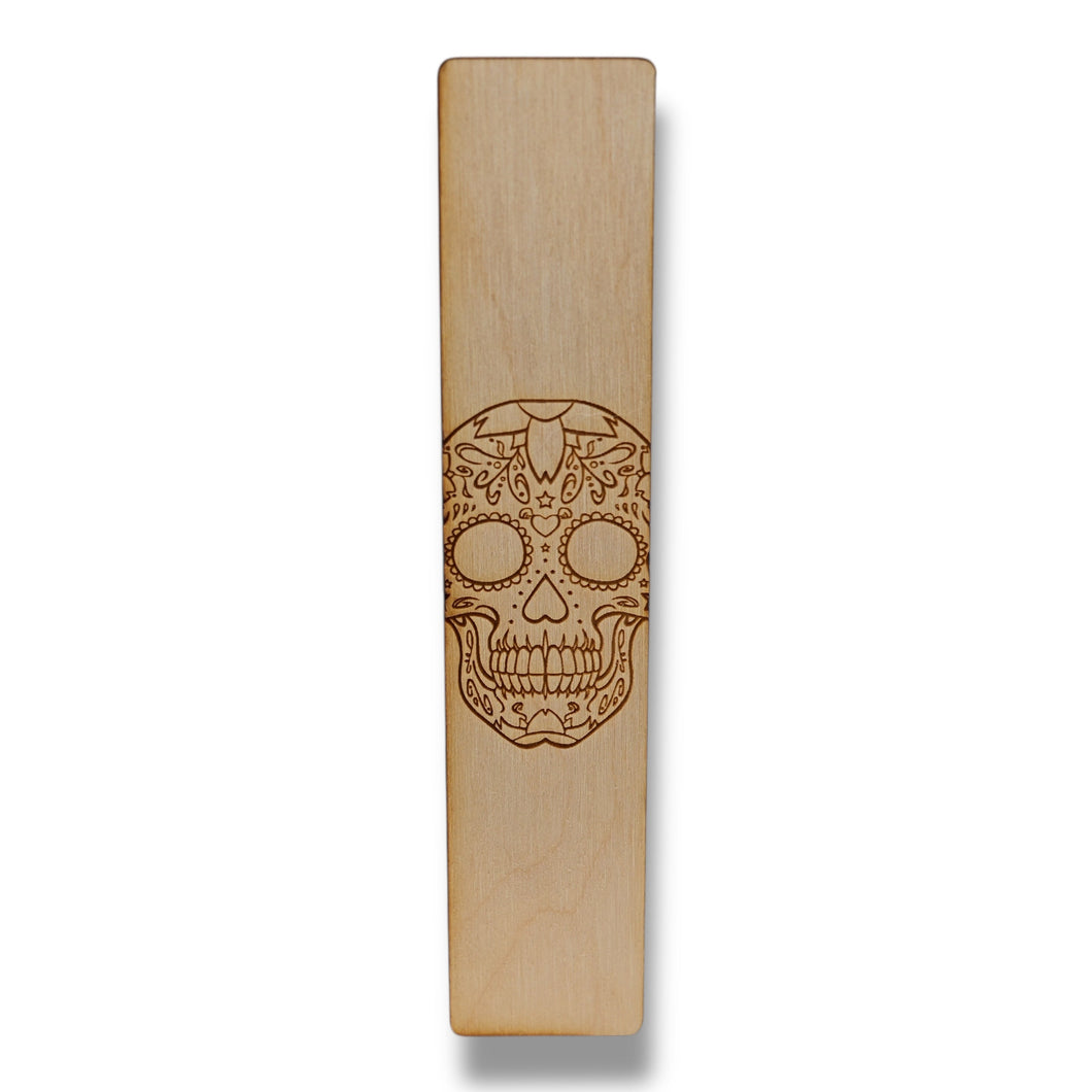 Bookmark - Sugar Skull - Birch Wood