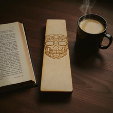 Load image into Gallery viewer, Bookmark - Sugar Skull - Birch Wood