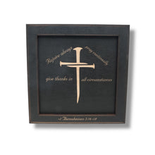 Load image into Gallery viewer, Framed Art - CUSTOM - 1 Thessalonians 5:16-18