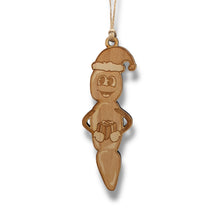 Load image into Gallery viewer, Ornament - Howdy Ho - Raw Wood 2x5in