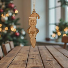 Load image into Gallery viewer, Ornament - Howdy Ho - Raw Wood 2x5in