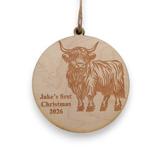 Load image into Gallery viewer, Ornament - Animals - PERSONALIZED - Raw Wood