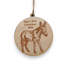 Load image into Gallery viewer, Ornament - Animals - PERSONALIZED - Raw Wood