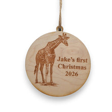 Load image into Gallery viewer, Ornament - Animals - PERSONALIZED - Raw Wood