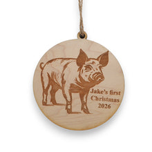 Load image into Gallery viewer, Ornament - Animals - PERSONALIZED - Raw Wood