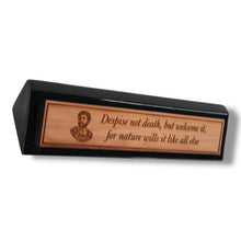 Load image into Gallery viewer, Desk Wedge Name plate - Marcus Aurelius - 11 Inches