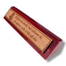 Load image into Gallery viewer, Desk Wedge Name plate - Marcus Aurelius - 11 Inches
