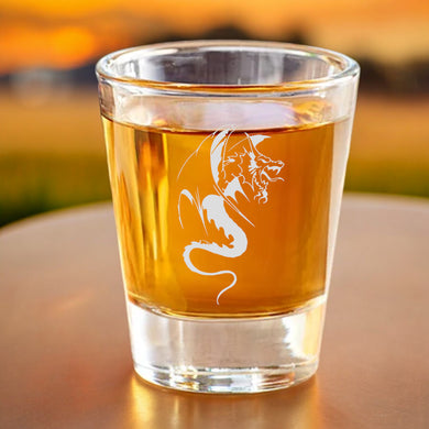 2oz Dragon Three SHOT GLASS