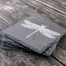 Load image into Gallery viewer, Coaster - Slate - Dragon Fly - SET OF 2