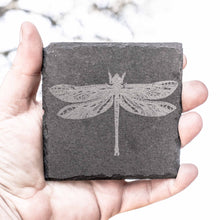 Load image into Gallery viewer, Coaster - Slate - Dragon Fly - SET OF 2