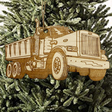 Load image into Gallery viewer, Dump Truck - Raw wood Ornament