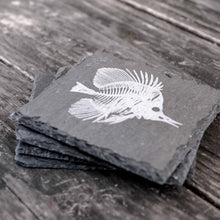 Load image into Gallery viewer, Coaster - Slate - Fish Fossil - SET OF 2