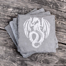 Load image into Gallery viewer, Coaster - Slate - Flying Dragon - SET OF 2