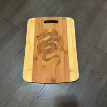 Load image into Gallery viewer, Flying Dragon Cutting Board 14&#39;&#39;x9.5&#39;&#39;x.5&#39;&#39; Bamboo