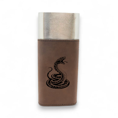 Cigar Case with Cutter - Coiled Snake - Leather