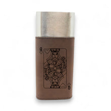 Load image into Gallery viewer, Cigar Case with Cutter - Queen of Hearts - Leather