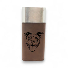Load image into Gallery viewer, Cigar Case with Cutter - Pit Bull - Leather