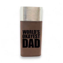 Load image into Gallery viewer, Cigar Case with Cutter - Worlds Okayest Dad Leather